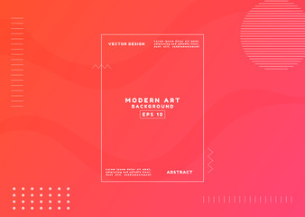 Abstract modern art fluid background line shape design halftone style with space for text