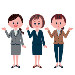 キャリアウーマンのイラスト