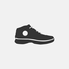 men sneaker shoe fashion wear vector icon