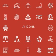 Editable 22 ai icons for web and mobile