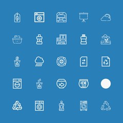 Editable 25 clear icons for web and mobile