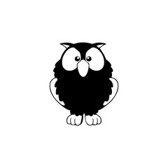 owl bird illustration logo template vector icon
