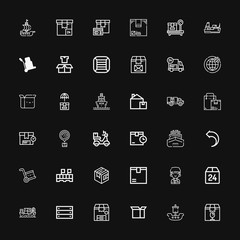 Editable 36 export icons for web and mobile