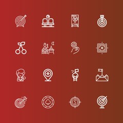 Editable 16 perfect icons for web and mobile