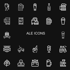 Editable 22 ale icons for web and mobile