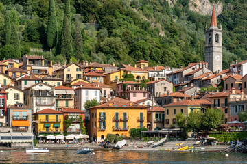 Beautiful waterfront town in Lake Como, Italy