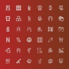 Editable 36 two icons for web and mobile