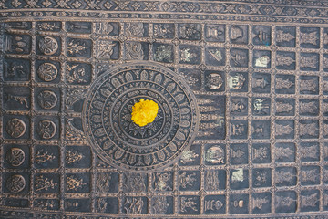 Thai temple The famous marble temple chiangmai Thailand Thai art