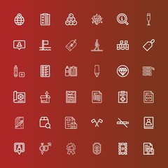 Editable 36 mark icons for web and mobile
