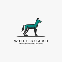 Vector Logo Illustration Horse Jump Line Art Style