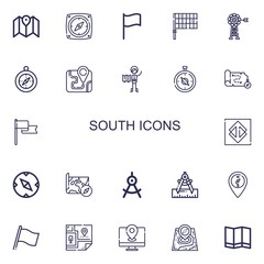 Editable 22 south icons for web and mobile