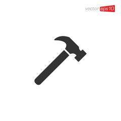 Hammer Icon Design Illustration Vector