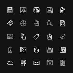 Editable 25 copy icons for web and mobile