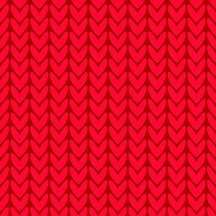 red knitted background, seamless pattern