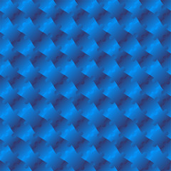 3D Jigsaw Tile Seamless Pattern Blue_002