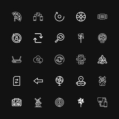 Editable 25 rotation icons for web and mobile