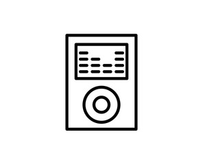 MP3 palyer line icon