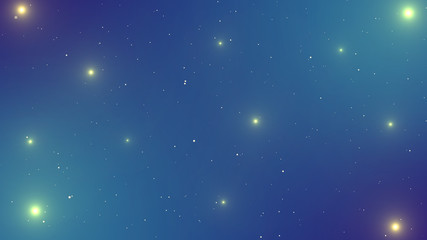 Fototapeta na wymiar Abstract night stars background. Kawaii holographic sparkles mesh universe banner princess gradient pastel colors