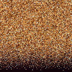 Red round gold glitter luxury sparkling confetti. 