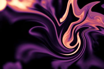 Abstract background of colorful liquid liner. Abstract texture of liquid acrylic.