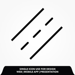 Outline road icon.road vector illustration