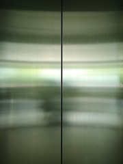 Fototapeta na wymiar Stainless steel, closed metal door detail, interior