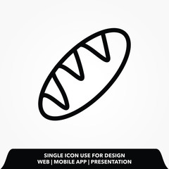 Bread line Icon vector illustration 