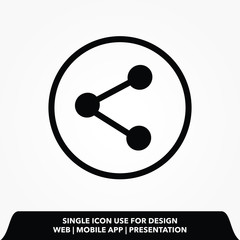 button share icon vector illustration