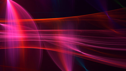 Fractal 3D rendering abstract and shiny background