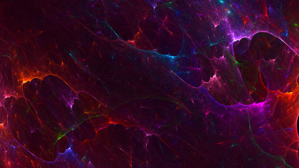 Fractal 3D rendering abstract and shiny background