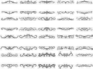 Top and bottom antique pattern frame set