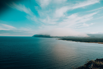view of lake Baikal in summer