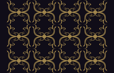 Luxury Background Decorative Golden Ornate Vector