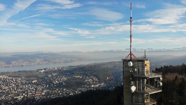 zurich lake uetliberg mountain 