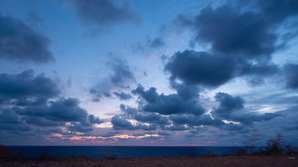 Beautiful cloudscape over Black sea