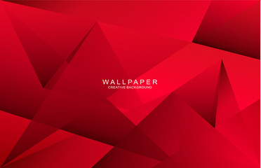 Wallpaper Creative Background Red Luxury Modern Triangle