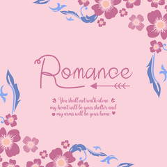 Beautiful pink wreath frame Decoration for elegant romance invitation card decor. Vector