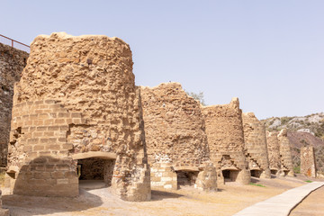 Fototapeta premium Old mining calcination furnaces in Lucainena de las Torres. Almeria, Andalucia, Spain