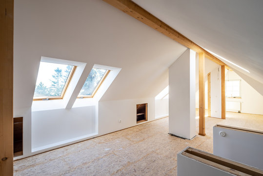 Ausbau eines Dachbodens zum großzügigen Wohnraum