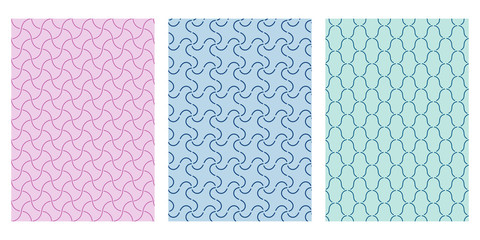 Japanese Curve Net Abstract Vector Background Collection