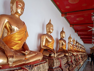 golden buddha statue in thailand