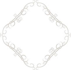 White Diamond antique pattern frame
