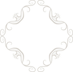 White Diamond antique pattern frame