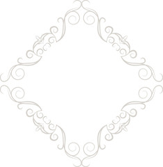 White Diamond antique pattern frame