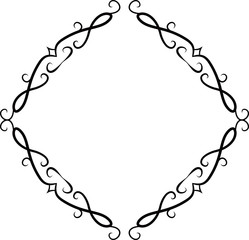 Diamond antique pattern frame