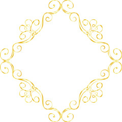 Gold Diamond antique pattern frame