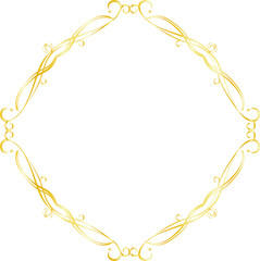 Gold Diamond antique pattern frame