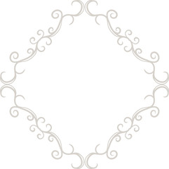 White Diamond antique pattern frame