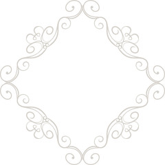 White Diamond antique pattern frame