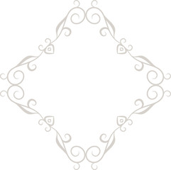 White Diamond antique pattern frame